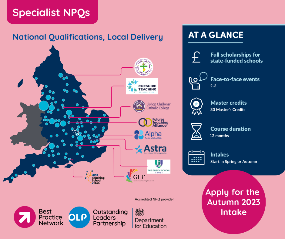 Specialist NPQs Best Practice Network